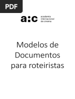 Exemplos de Escaleta para Roteiros | PDF