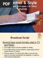Broadcasting Terms Glossary | PDF | News Broadcasting | News