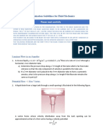 Fluid Mechanics Exam Guidelines