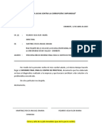 Modelo - Carta de Entrega Informe A Empresa