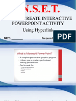 Inset Powerpoint Presentation - Hyperlink Activity