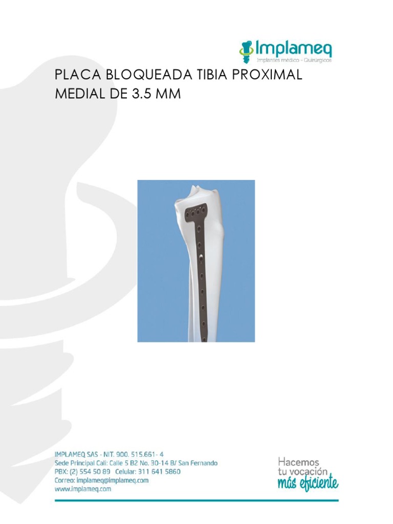 F. Técnica Tibia Prox Medial 3.5 | PDF