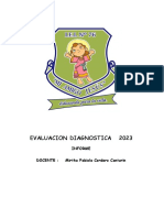 Informe Evaluación Diagnostica 2023 - Amistad Tm-Mirtha Cordero Canturin