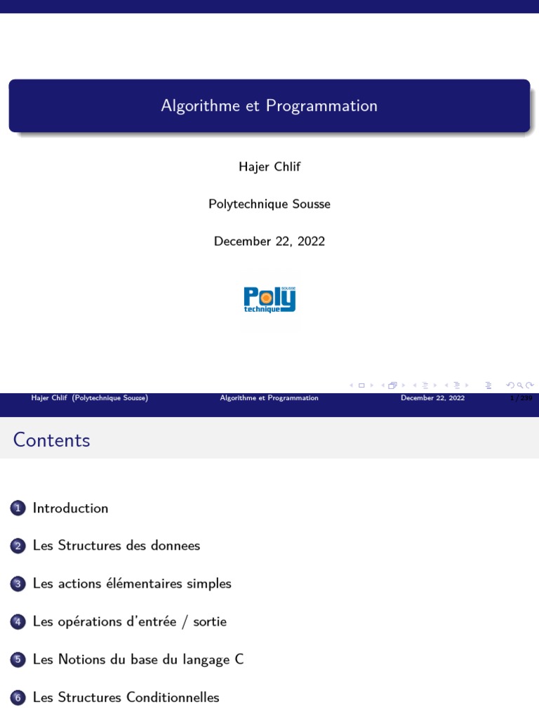 Concepts de base en algorithmique | PDF | Langage de programmation ...