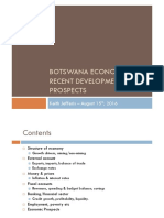 Botswana Economy Recent Developments and Prospects