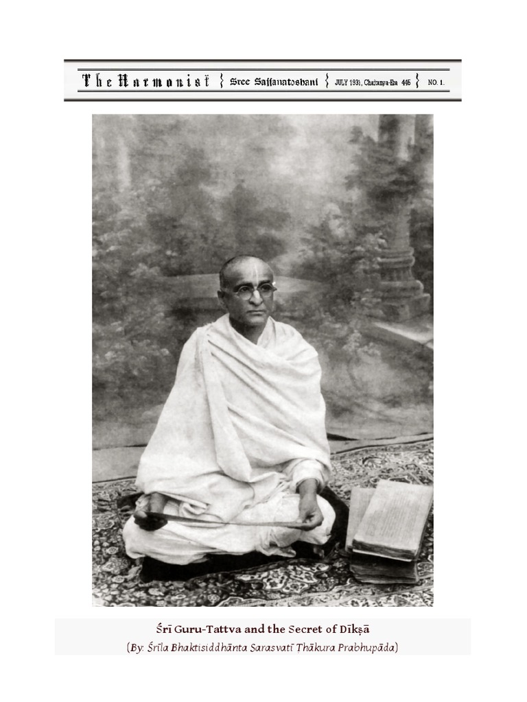 Sri Guru Tattva and The Secret of Diksa | PDF | Brahman | Bhagavan