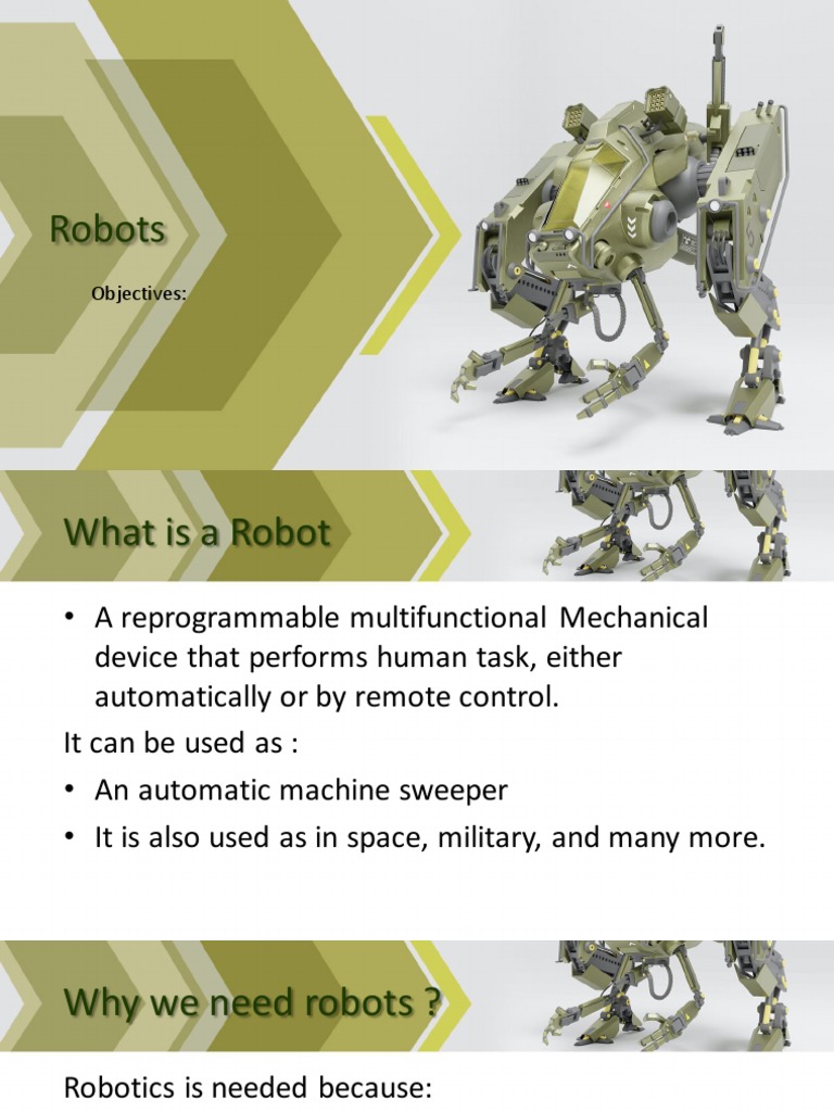 Robots pdf robotics robot