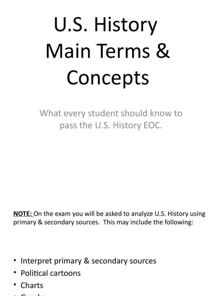 Sem1 US History EOC Review PPT PDF Freedman Strike Action