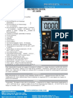 Propuesta Técnica: Multimetro Digital ET-1507B