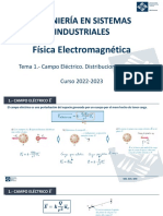 1 - Campo Eléctrico. Distribuciones Discretas - Canvas