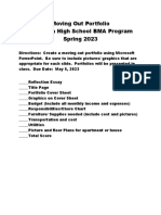 Moving Out Portfolio: Columbia HS BMA Program Spring 2023