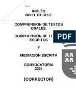 Inglés B1 Sele Corrector 2021