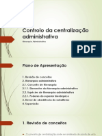 Controlo da centralização administrativa