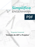 Proposta para emissão de ART e projetos para evento comercial