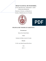 Políticas de vivienda en Argentina