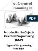 Object Oriented Programming in