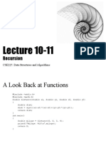 CSE225 Lecture 10-11 Recursion Functions