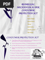 Redressal Mechanism As Per Consumer Protection Act