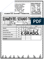 Examen Del Segundo Trimestre