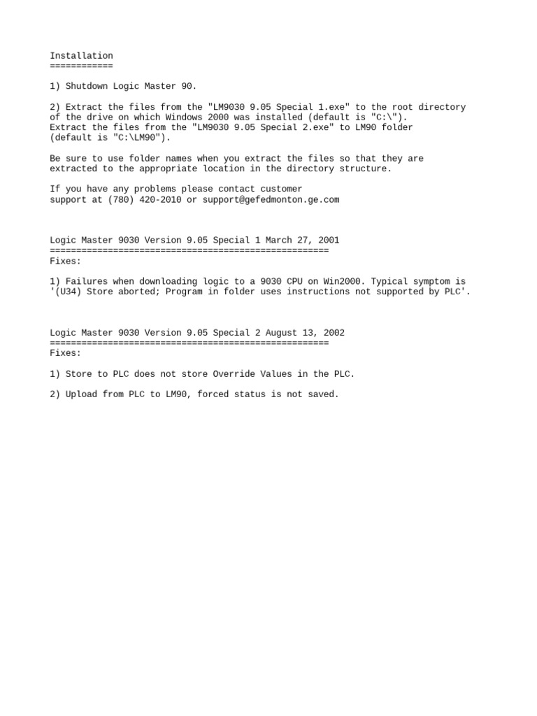 Logic Master 90-30 Installation Guide | PDF