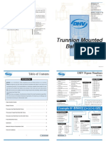 DHV Industries Trunnion Mounted Ball Valves Catalogue