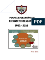 Plan Gestión Riesgo Desastres 2021-23