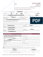 Student Health Forms