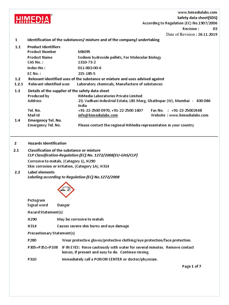 Na OH PDF Toxicity Sodium Hydroxide