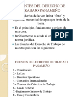 Fuentes Del Derecho de Trabajo Panameño
