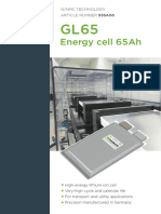 LECLANCHE Cell Datasheet GL65 GNMC 65ah