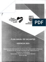 Plan Anual de Vacantes Vigencia 2023