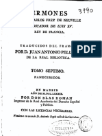 07 - Panegiricos - Sermones Del P. Carlos Frey de Neuville Predicador de Luis XIV. (I.e. XV.) Rey de Francia