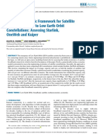 A Techno-Economic Framework For Satellite Networks Applied To Low Earth Orbit Constellations Assessing Starlink OneWeb and Kuiper