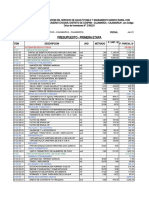 04.02 Presupuesto de Obra - Primera Etapa