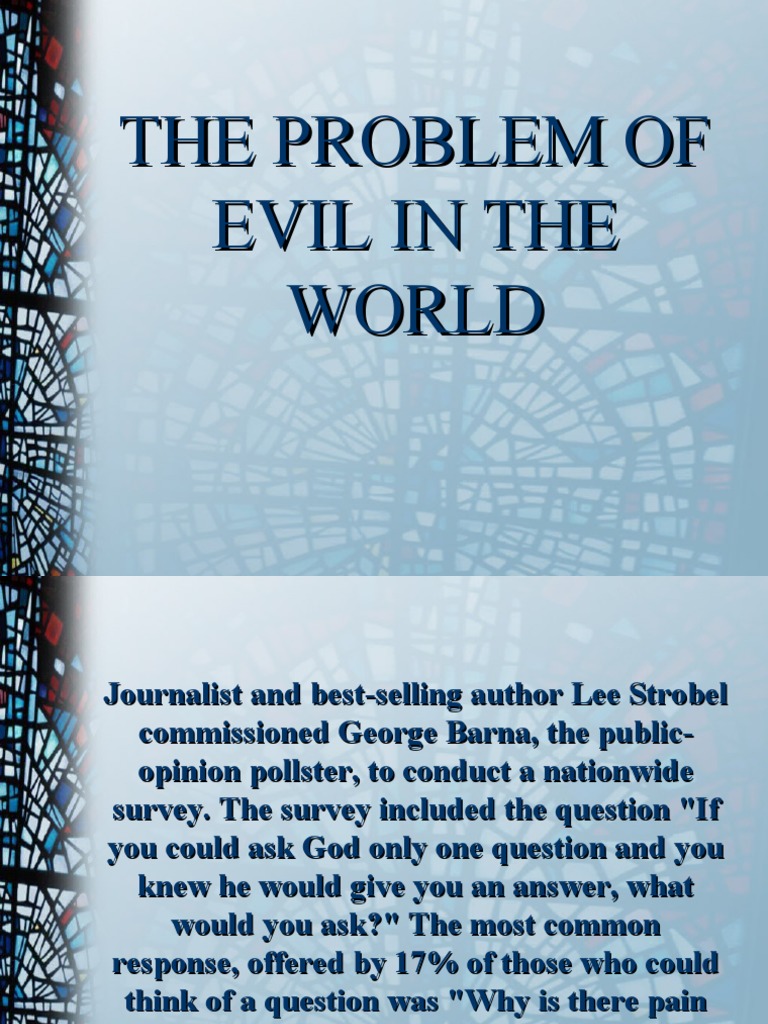 The problem of evil pdf