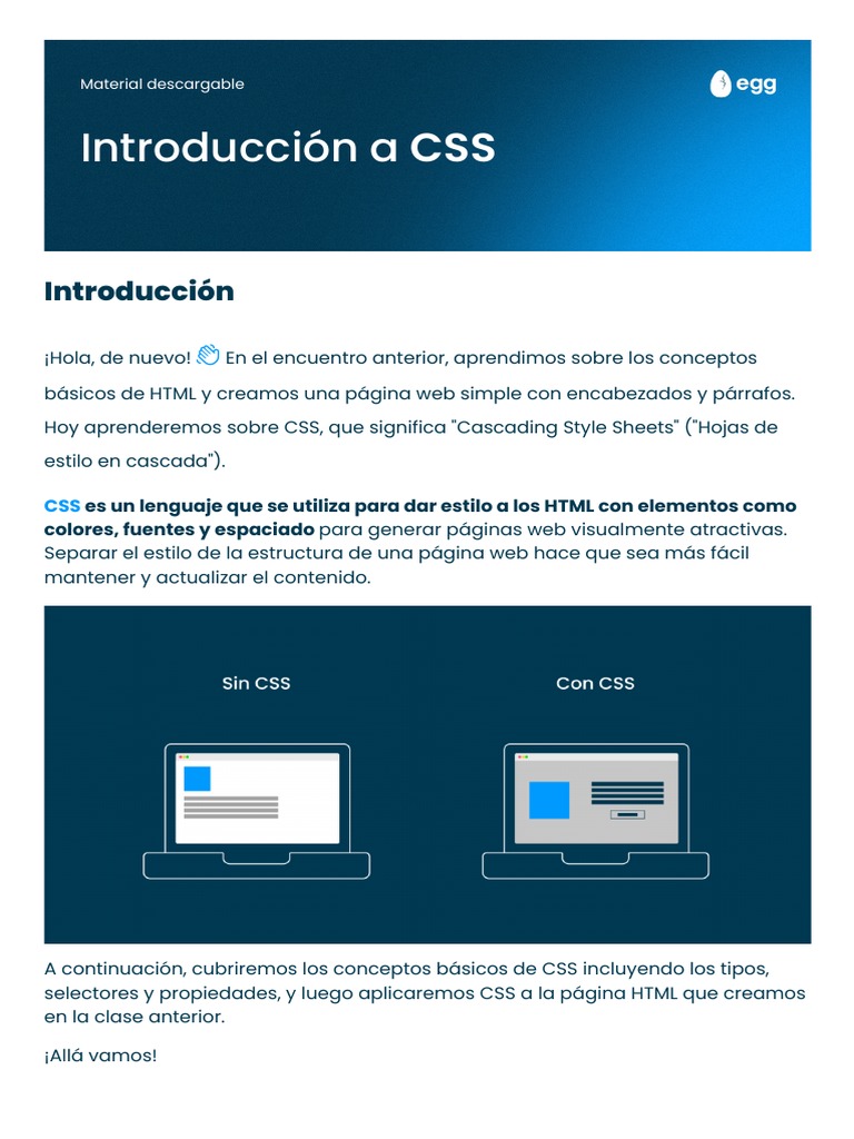 Introducción a CSS y sus conceptos básicos | PDF | Informática