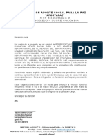 Fundación Aporta Paz solicita aula para capacitaciones SENA