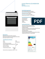 Cocina Eléctrica CSS 48100 GW