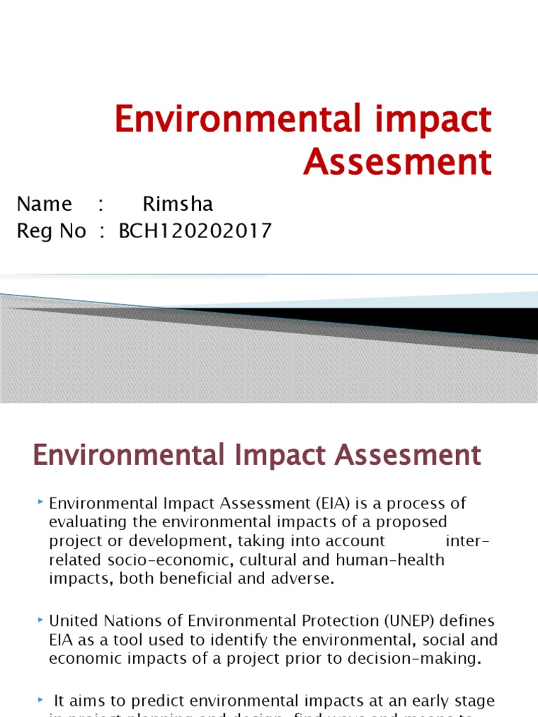 Environmental Impact Assesment PRESENTATION | PDF
