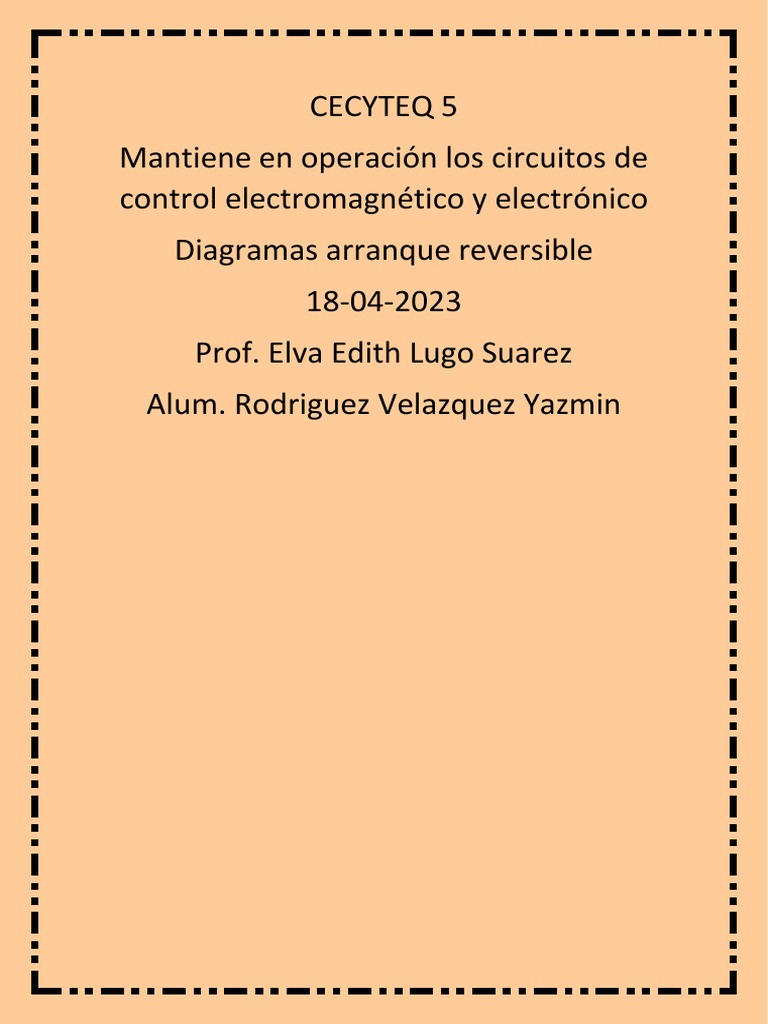 Diagramas Arranque Reversible | PDF