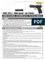 (Cod2 41131) 1524503M51 Manual Pistola KWC 247 CO2 CAL45MM 17.03.2020