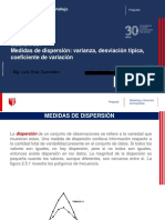 Sesión 6 Medidas de Dispersión, Varianza, DE, CV - CD