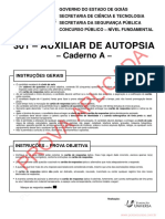 301 - Auxiliar de Autopsia: Prova Aplicada