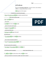 Compound Subjects and Predicates