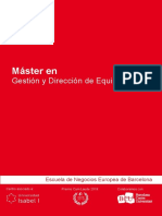 Master en Gestion y Direccion de Equipos