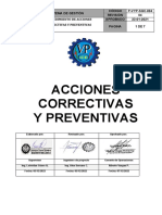14) P-Vyp-Sgc-004 Acciones Correctivas y Preventivas