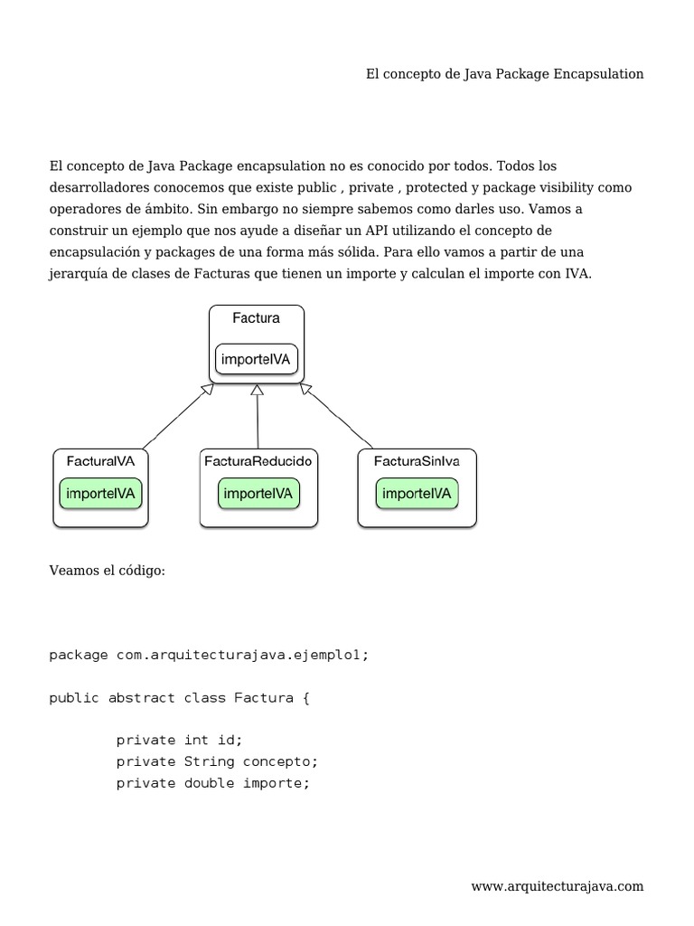 El concepto de java package encapsulation pdf java lenguaje de