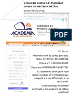 Passo A Passo de Acesso A Plataforma Academia de Mestres Cristãos