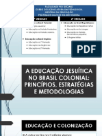 A Educação Jesuítica No Brasil Colonial