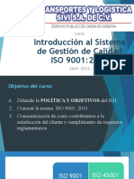 Introducción Al Sistema de Gestión de Calidad SIVI